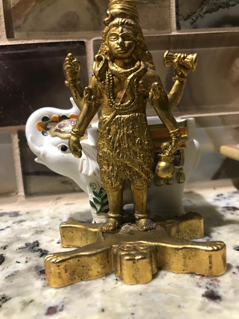 Gold Saibaba and Shiva