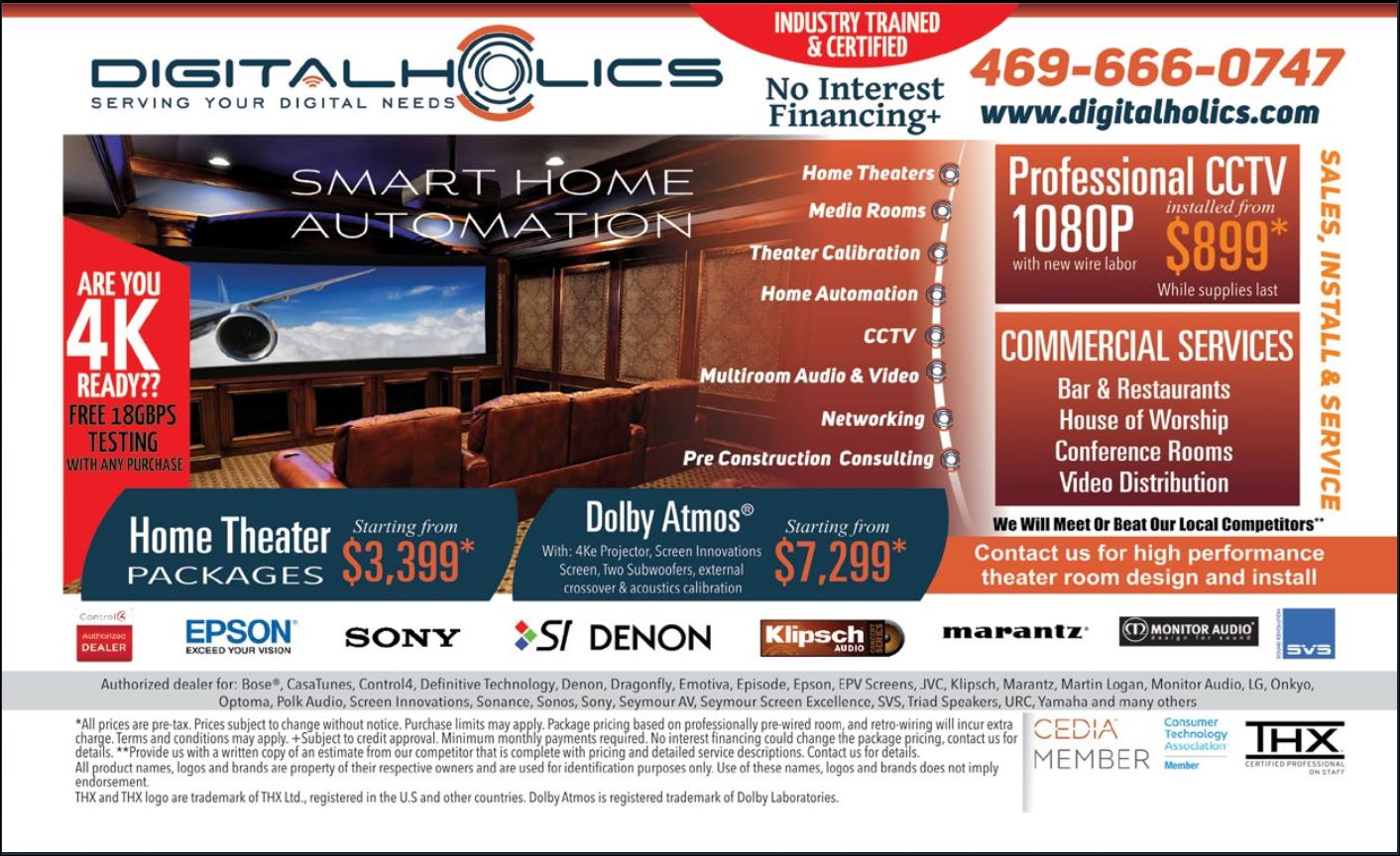 Digital Holics_Home Automation. Expert – 8105 Rasor Blvd Suite 66, PLANO, TX, 75024